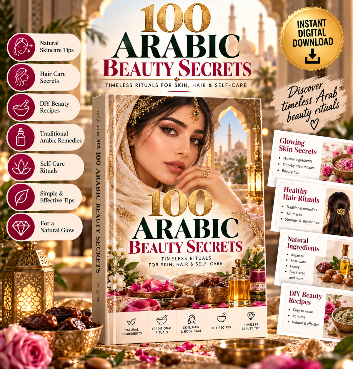 100 Arabic Beauty Secrets — The Ultimate Natural Beauty & Self-Care Guide