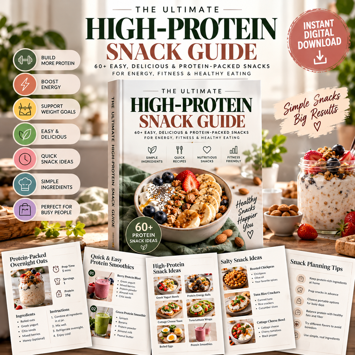 The Ultimate 60+ High-Protein Snack Guide